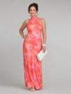Coraline™ Abito Maxi con Scollo Halter e Stampa