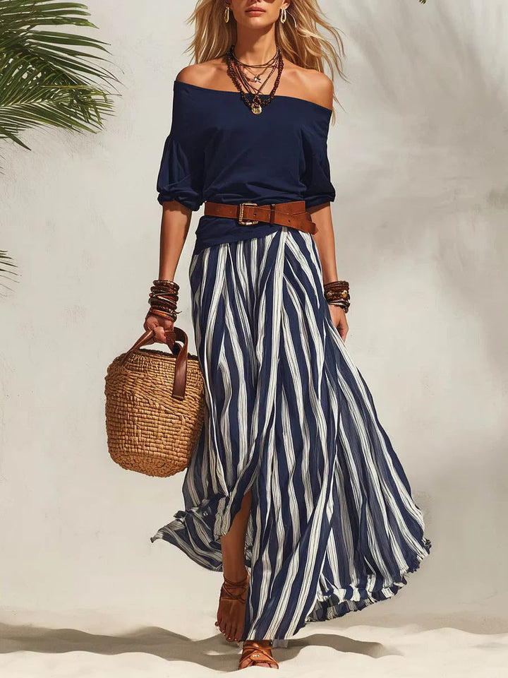 Avery | Completo in Cotone con Spalle Scoperte