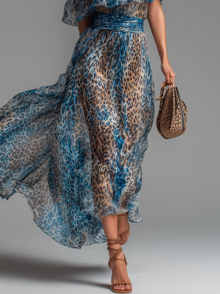 Larissa | Abito Maxi Fluttuante a Spalla Scoperta