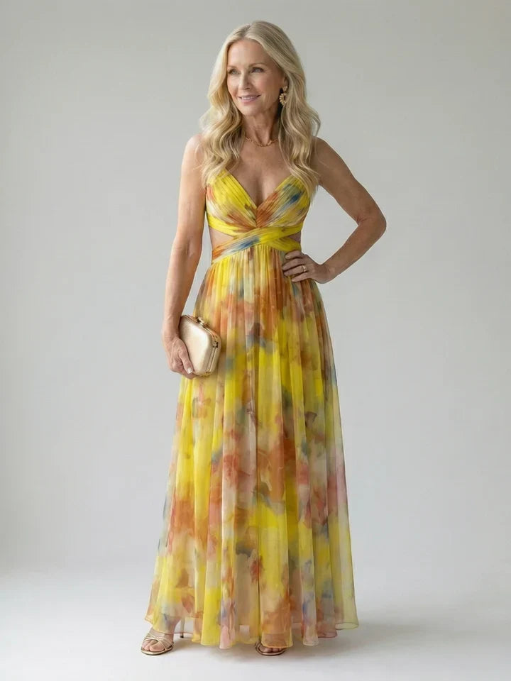 Isabella | Abito Maxi Floreale Avvolto