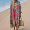 Abito lungo Lammie con stampa boho