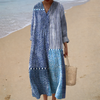 Jannie abito con stampa a pois in blu