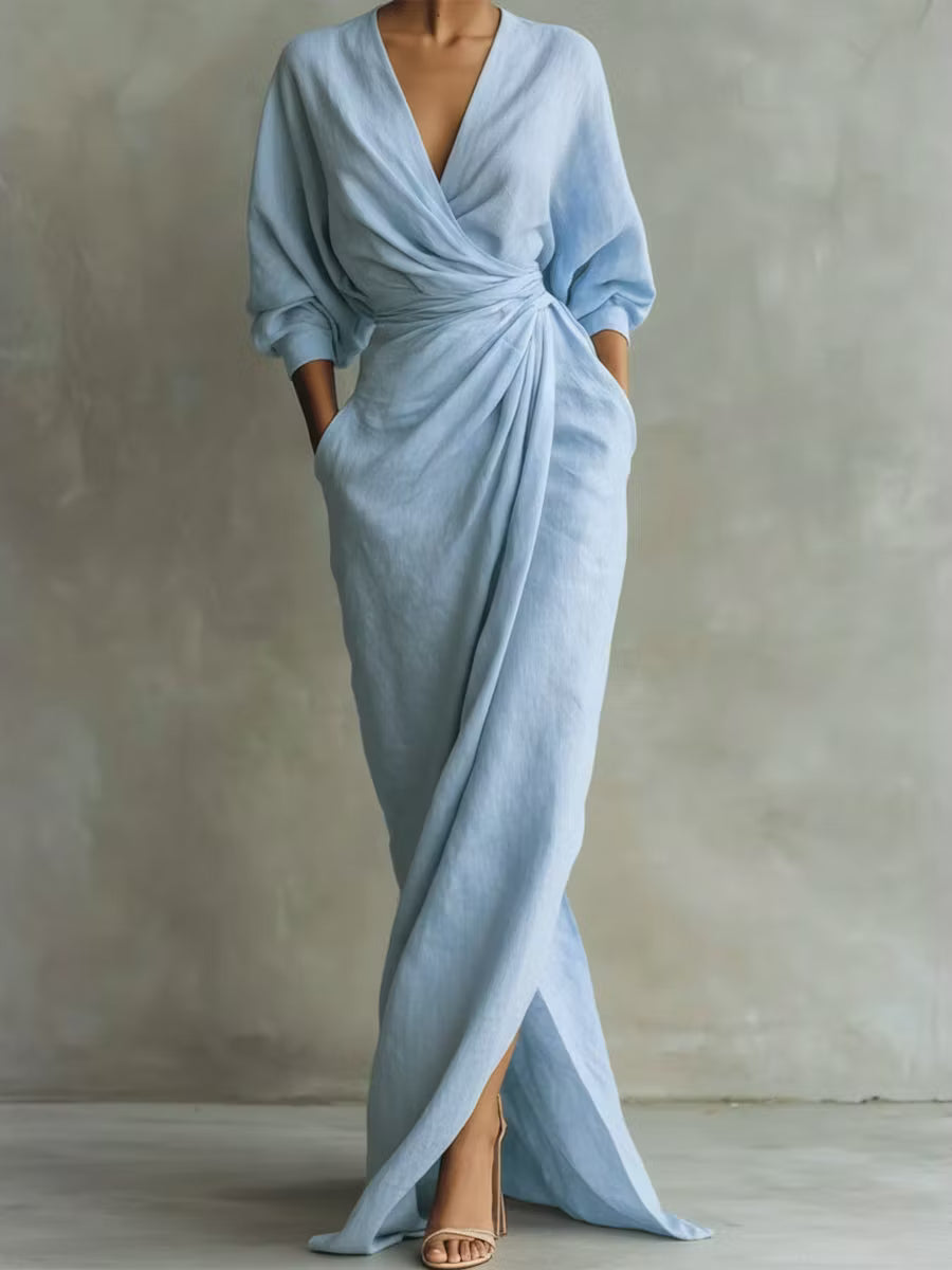 Emma | Abito Maxi in Mistura di Lino