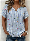 Abigail | Camicia in Lino a Strisce a Cuore