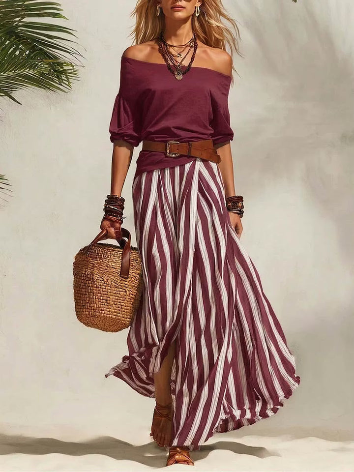 Avery | Completo in Cotone con Spalle Scoperte