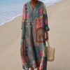 Abito Lenie con stampa patchwork e tasca
