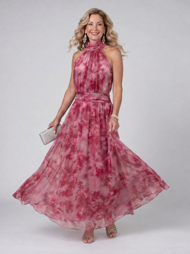 Abito Midi Avien™ con Scollo All'Americana