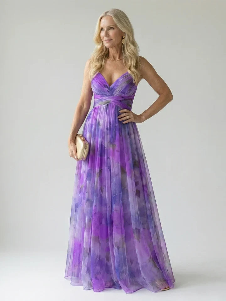 Isabella | Abito Maxi Floreale Avvolto