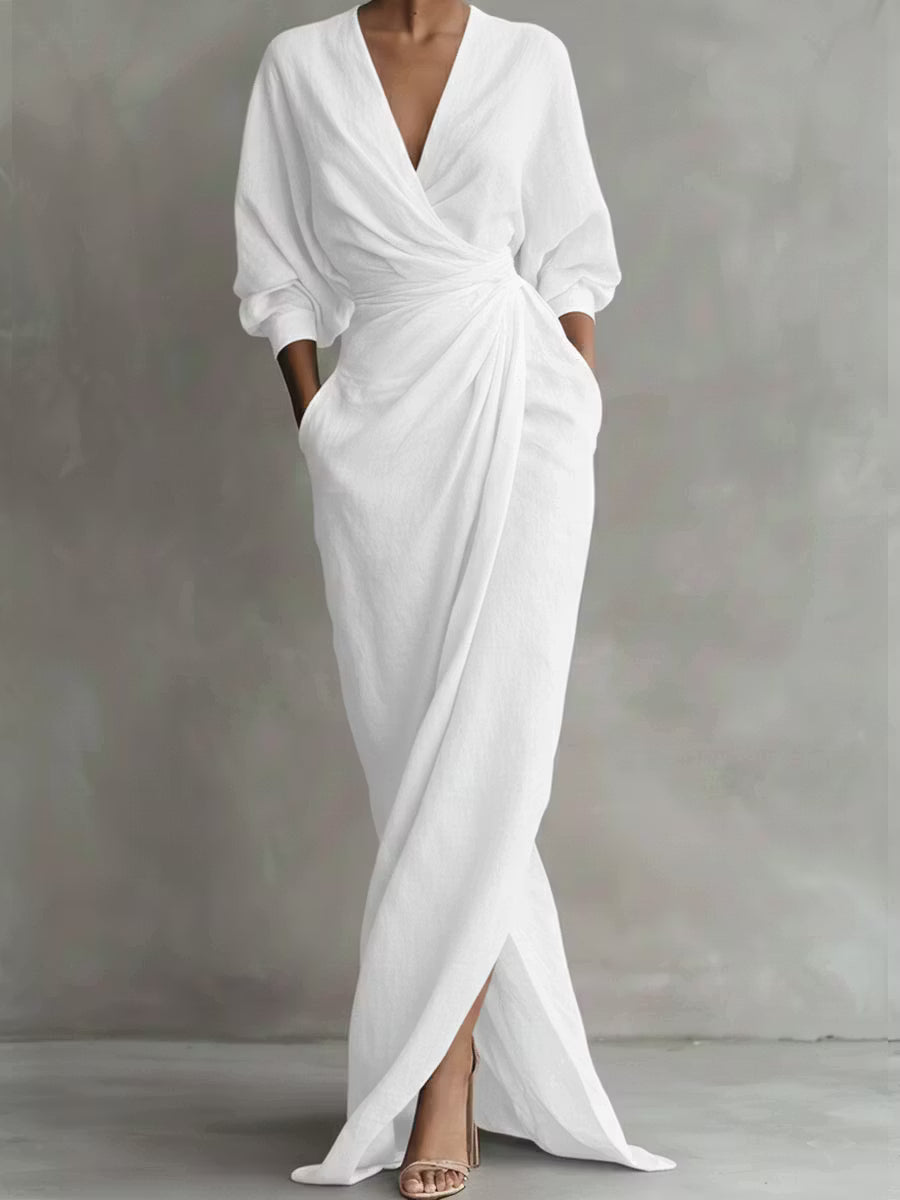 Emma | Abito Maxi in Mistura di Lino