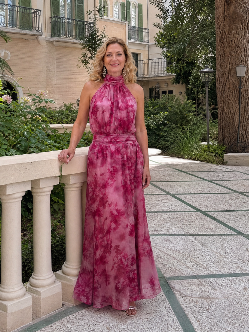 Abito Midi Avien™ con Scollo All'Americana
