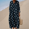 Abito blu scuro con delicate stelline