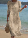 Vestito casual ricamato per donna