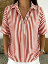 Madison | Camicia Polo a Righe in Lino
