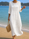 Vestito casual da donna con stampa floreale