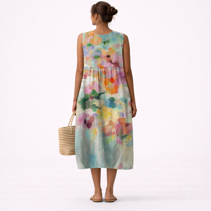Karla™ | Abito Midi Multicolore Elegante