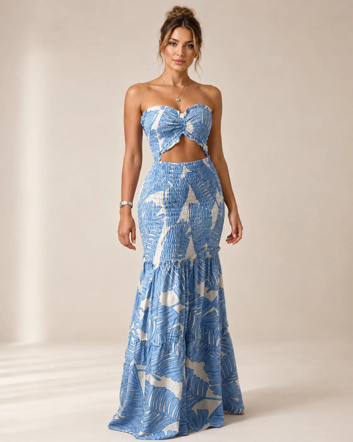 Alessia | Vestito Maxi Tropicale