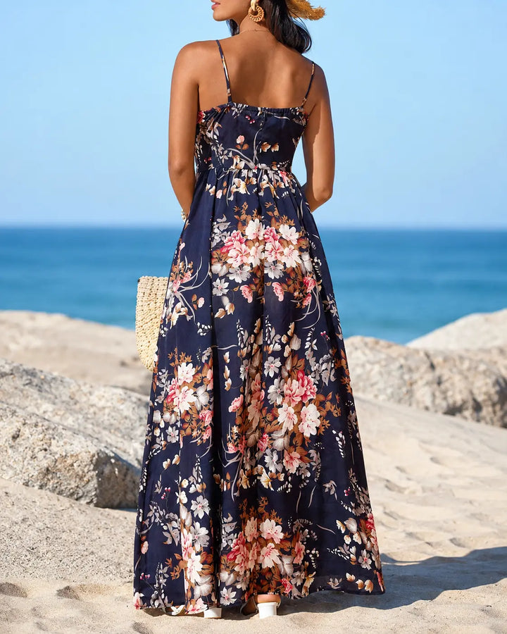 Marbella | Abito Maxi Tropical Bloom