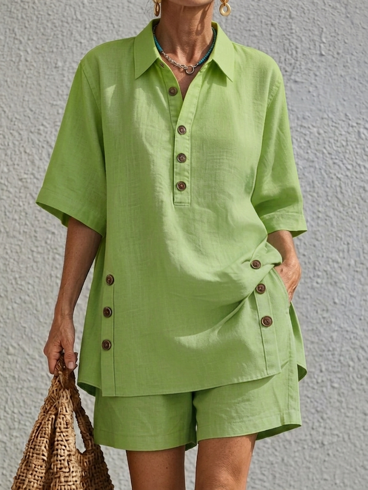 Charlotte | Set Due Pezzi in Lino Relaxed