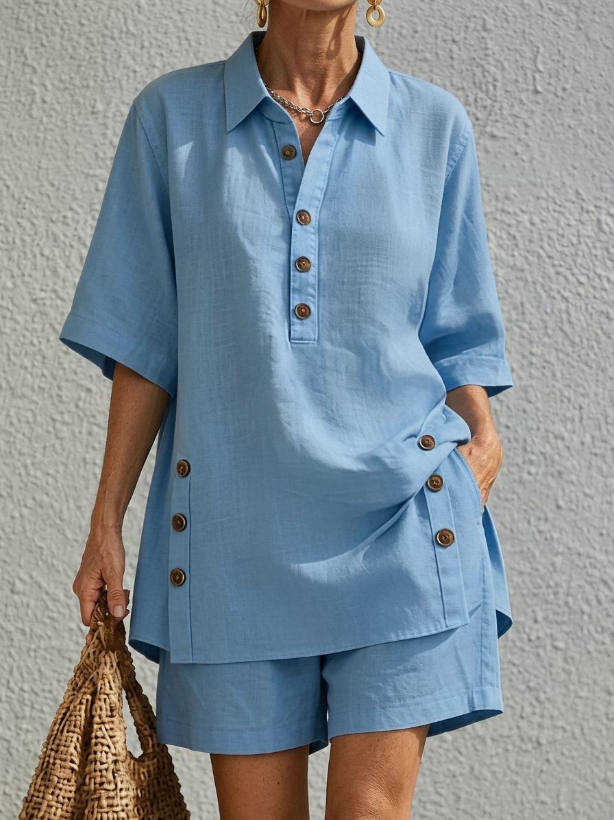 Charlotte | Set Due Pezzi in Lino Relaxed