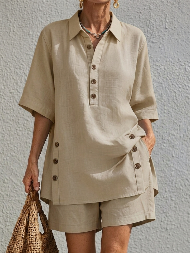 Charlotte | Set Due Pezzi in Lino Relaxed