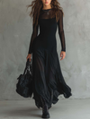 Neroa ¦ Abito maxi a vestibilità ampia in tulle nero
