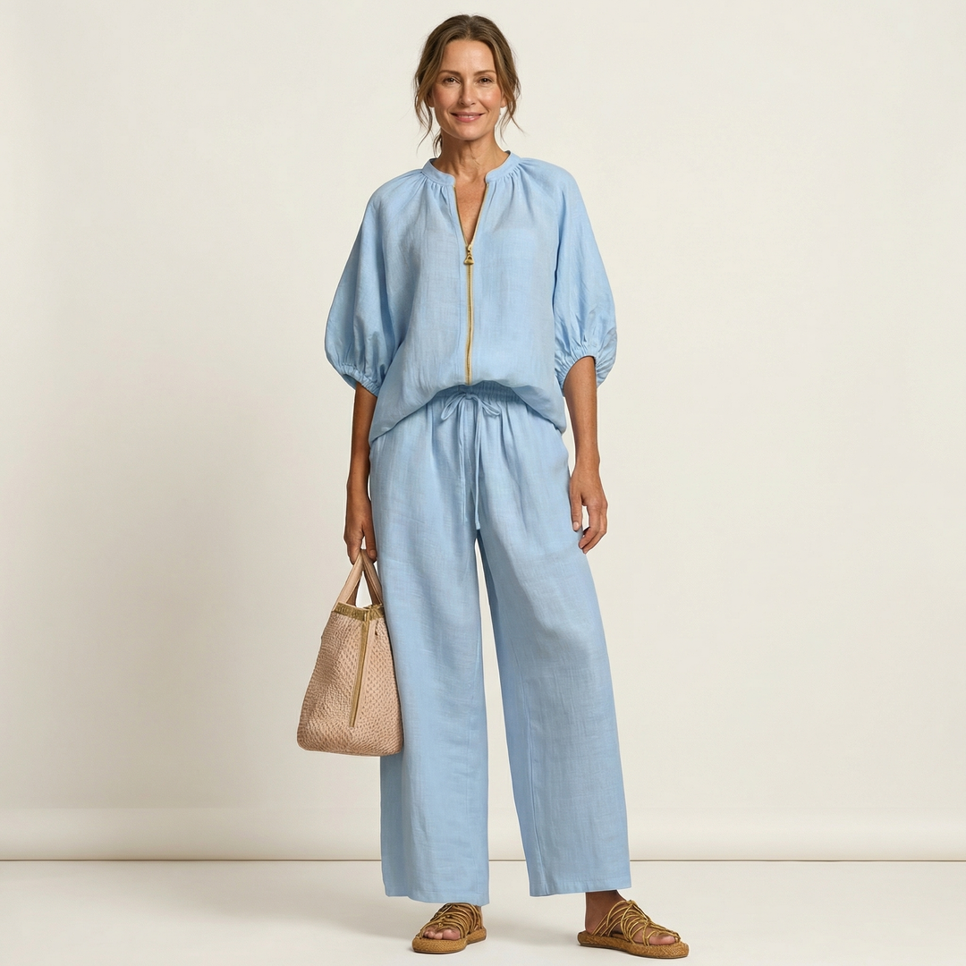 Marlowe | Completo con Maniche a Palla e Zip Frontale