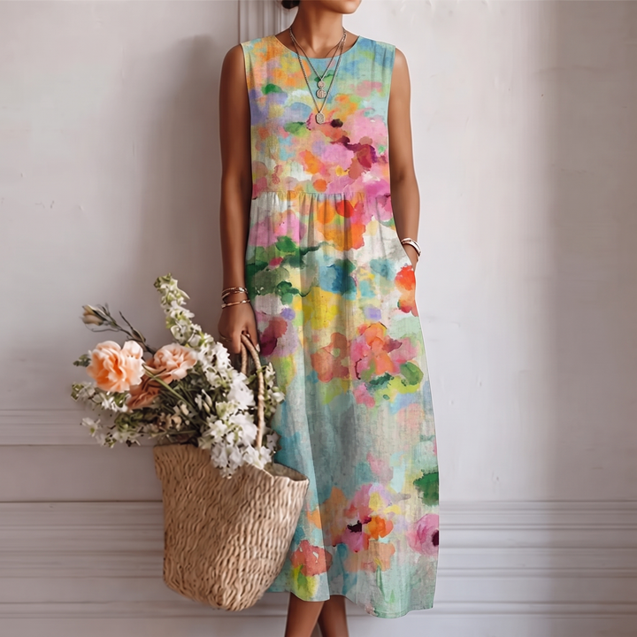Karla™ | Abito Midi Multicolore Elegante