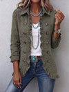 Alessandra | Giacca Boho-Chic con Ricamo Floreale e Rifiniture Arricciate