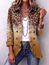 Paola | Blazer Leopardato Ombré con Balze
