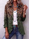 Ludovica | Blazer Leopardato Ombré con Balze